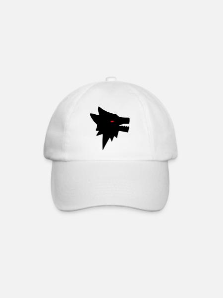 Wolf - Baseballkappe - Weiß/Weiß