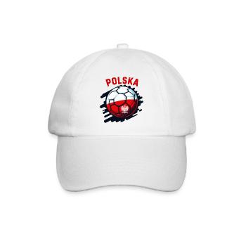 Polnischer Fußball - Baseballkappe - Weiß/Weiß - Vorne