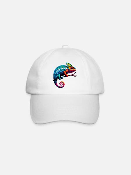 Chamäleon - Baseballkappe - Weiß/Weiß
