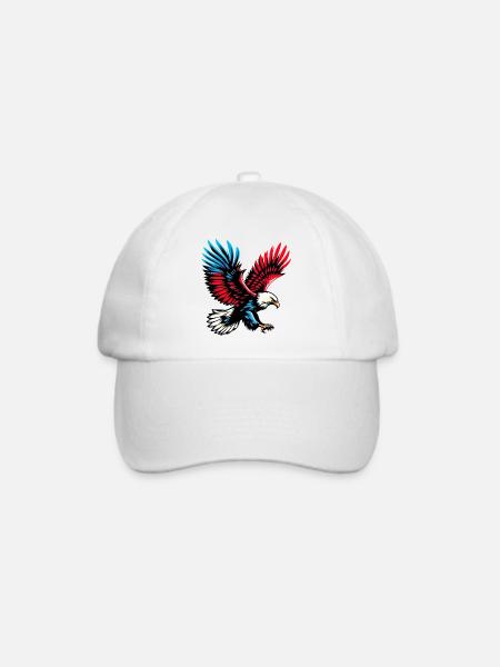 Adler - Baseballkappe - Weiß/Weiß