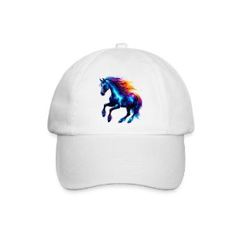 Pferd - Baseballkappe - Weiß/Weiß - Vorne