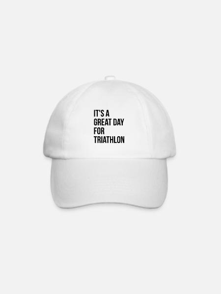 Triathlon-Triathlon-Triathlon - Baseballkappe - Weiß/Weiß