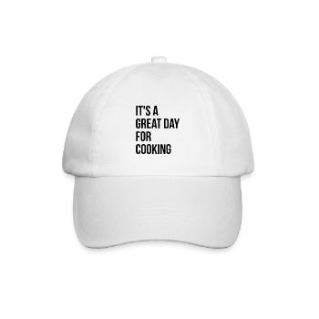 Kochen Kochen Kochen Kochen - Baseballkappe - Weiß/Weiß - Vorne