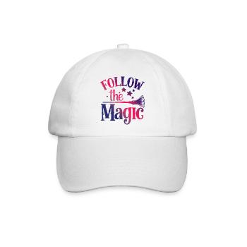 Folgen Sie dem magischen Besenstiel - Baseballkappe - Weiß/Weiß - Vorne
