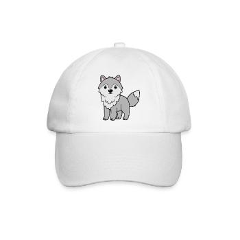 Wolf Wölfe - Baseballkappe - Weiß/Weiß - Vorne