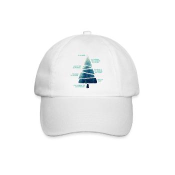 WEIHNACHTSBAUM NATÜRLICHE GRAFIK - Baseballkappe - Weiß/Weiß - Vorne