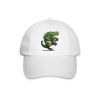 Amerika Kroko - Baseballkappe - Weiß/Weiß - Vorne