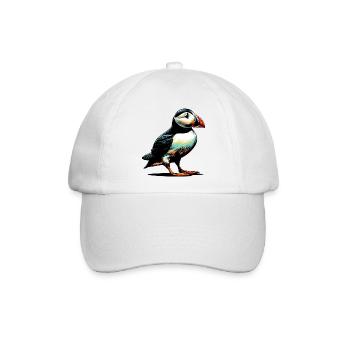 Papageitaucher - Baseballkappe - Weiß/Weiß - Vorne