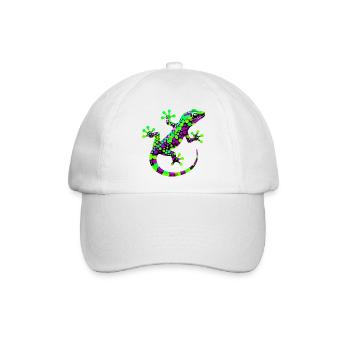 Gecko - Baseballkappe - Weiß/Weiß - Vorne