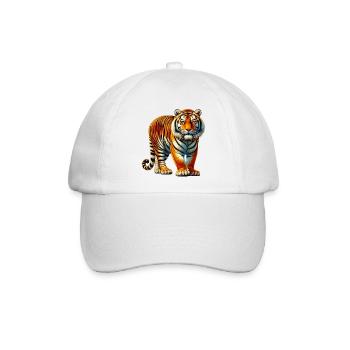 Tiger - Baseballkappe - Weiß/Weiß - Vorne