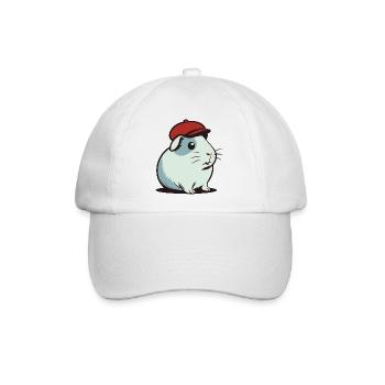 Meerschweinchen - Baseballkappe - Weiß/Weiß - Vorne