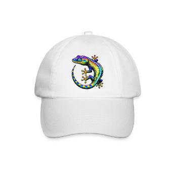 Gecko - Baseballkappe - Weiß/Weiß - Vorne