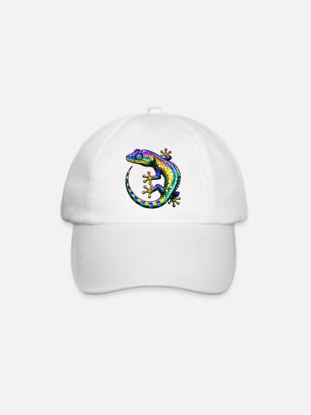 Gecko - Baseballkappe - Weiß/Weiß