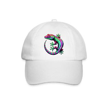 Gecko - Baseballkappe - Weiß/Weiß - Vorne