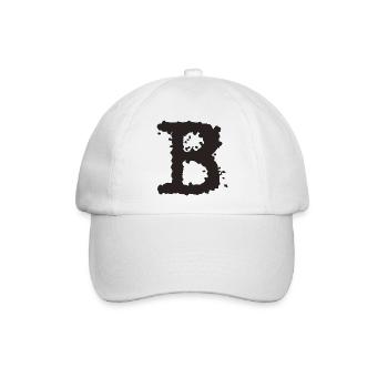 B - Baseballkappe - Weiß/Weiß - Vorne