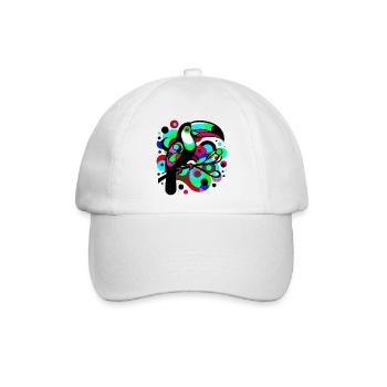Tukan - Baseballkappe - Weiß/Weiß - Vorne