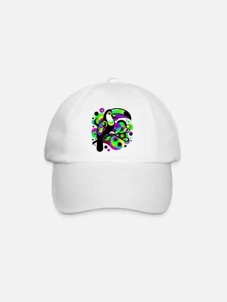 Tukan - Baseballkappe - Weiß/Weiß