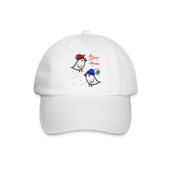 da simmer dabei, Karneval - Baseballkappe - Weiß/Weiß - Vorne
