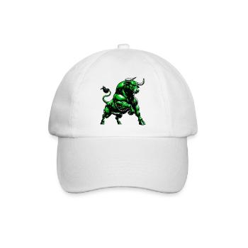 Stier - Baseballkappe - Weiß/Weiß - Vorne