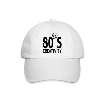 80er Jahre - Baseballkappe - Weiß/Weiß - Vorne