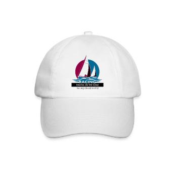 Segelboot Rennen - Baseballkappe - Weiß/Weiß - Vorne