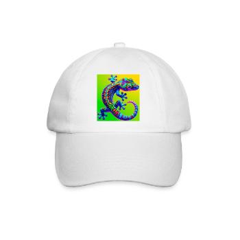 Gecko - Baseballkappe - Weiß/Weiß - Vorne