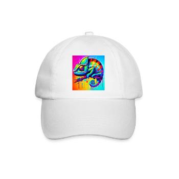Chamäleon - Baseballkappe - Weiß/Weiß - Vorne