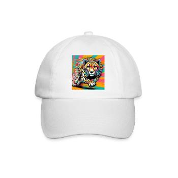 Gepard - Baseballkappe - Weiß/Weiß - Vorne