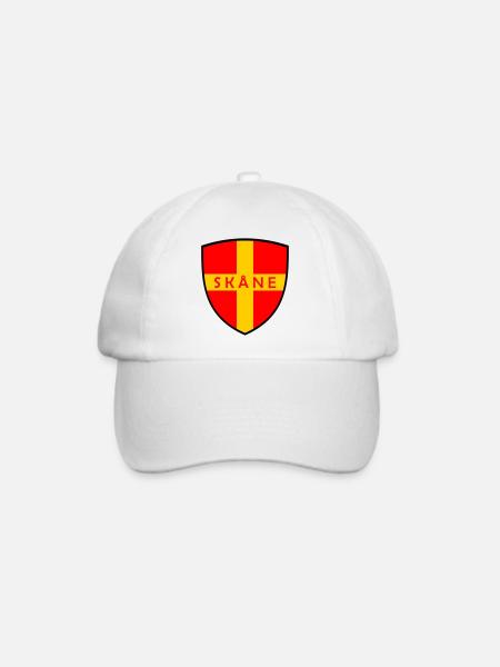 Skåne - Baseballkappe - Weiß/Weiß