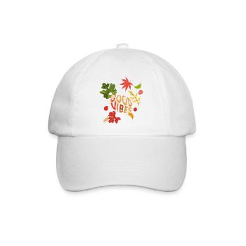 Herbst Vibes - Baseballkappe - Weiß/Weiß - Vorne