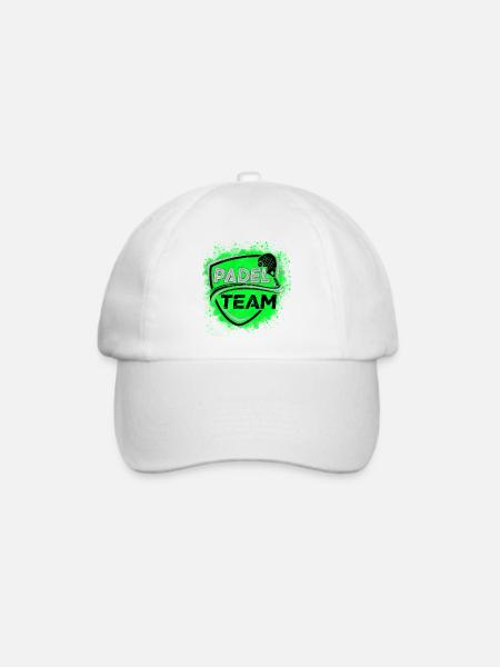 Padel-Team - Baseballkappe - Weiß/Weiß