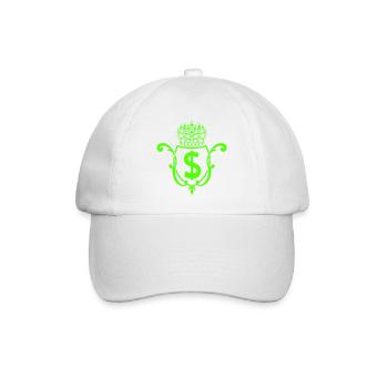 Krone Dollar Emblem - Baseballkappe - Weiß/Weiß - Vorne