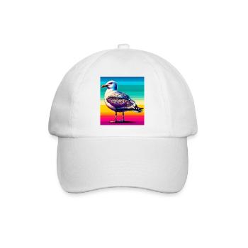 Möwe - Baseballkappe - Weiß/Weiß - Vorne
