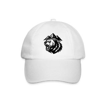Berg Bär - Baseballkappe - Weiß/Weiß - Vorne