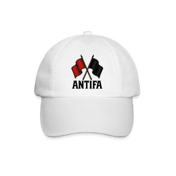 Antifa - Baseballkappe - Weiß/Weiß - Vorne