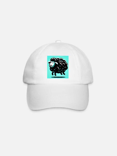 Schwarzes Schaf - Baseballkappe - Weiß/Weiß