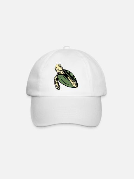 Schildkröten Schildkröten - Baseballkappe - Weiß/Weiß