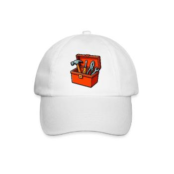  Werkzeugkasten  - Baseballkappe - Weiß/Weiß - Vorne