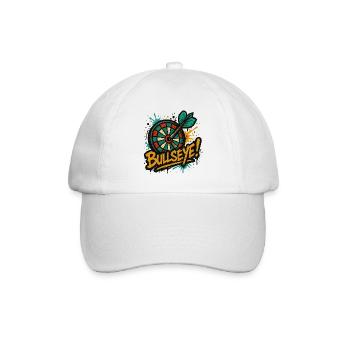 Dart Bullseye - Baseballkappe - Weiß/Weiß - Vorne