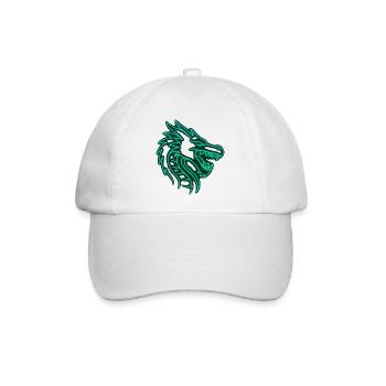 Neon Dragon Design - Baseballkappe - Weiß/Weiß - Vorne