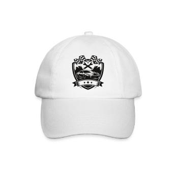 Auto KFZ Shield Logo - Baseballkappe - Weiß/Weiß - Vorne