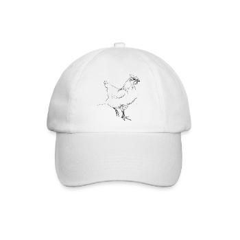 Huhn - Baseballkappe - Weiß/Weiß - Vorne