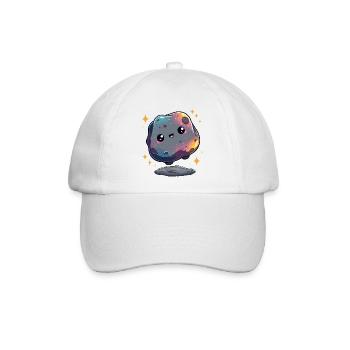 Kleiner Galaxie-Asteroid - Baseballkappe - Weiß/Weiß - Vorne
