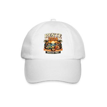 Rente 2026  - Baseballkappe - Weiß/Weiß - Vorne