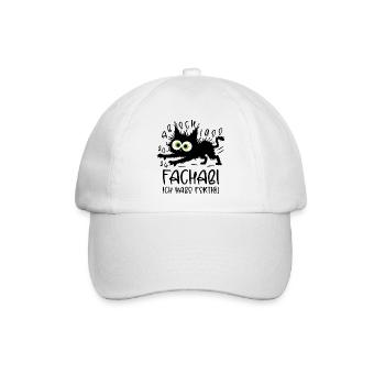 Fachabi 2026 Ich habe fertig! Katze - Baseballkappe - Weiß/Weiß - Vorne