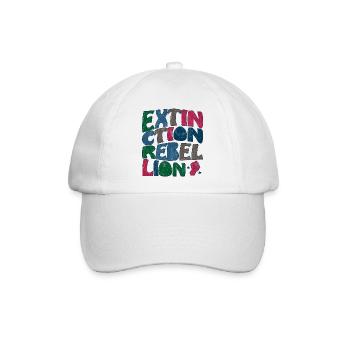Extinction rebellion retro - Baseballkappe - Weiß/Weiß - Vorne