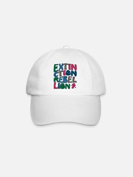 Extinction rebellion retro - Baseballkappe - Weiß/Weiß