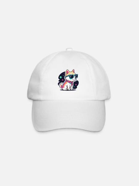 Hund Astral Neonbrille - Baseballkappe - Weiß/Weiß