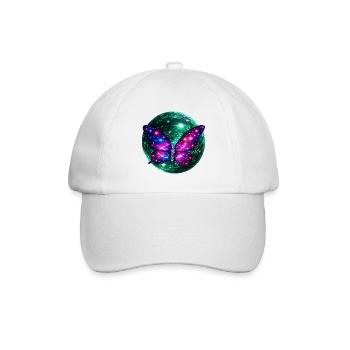 Asterra Rebirth – Universum des kosmischen Schmetterlings - Baseballkappe - Weiß/Weiß - Vorne