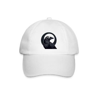 Städtische Krähe mit Sonnenbrille - Baseballkappe - Weiß/Weiß - Vorne